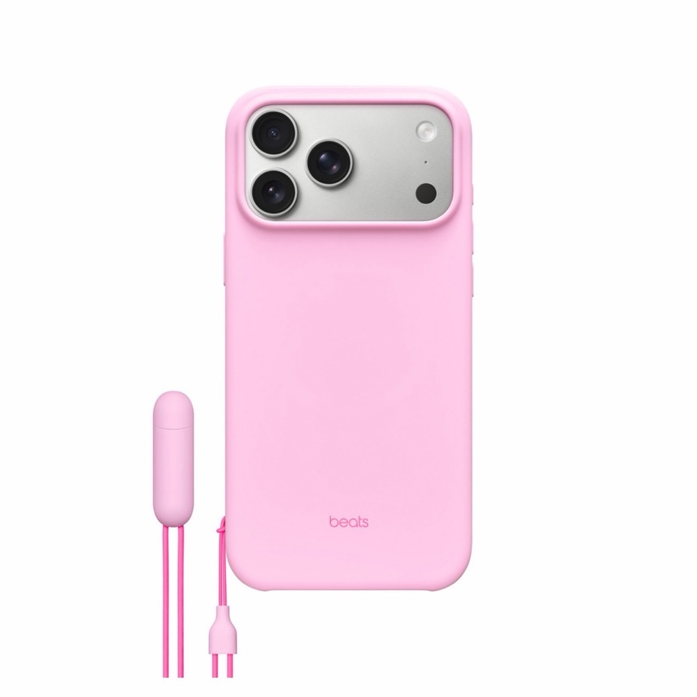Beats Soft-Touch Pink Phone Case with Matching Lanyard & Stand